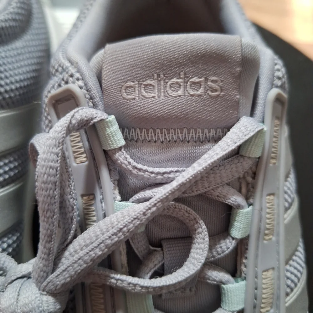 Adidas Womens Racer TR21 Running Shoes Sneakers Gray Silver Sz 8.5 Cloud Foam